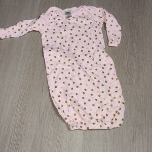 Gerber Pink and Gold Polka Dot Kids Nightgown